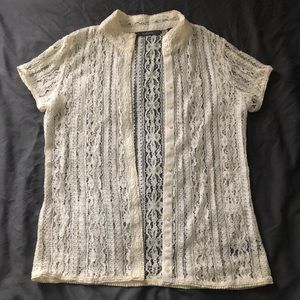 Blouse Liz Claiborne lace button down